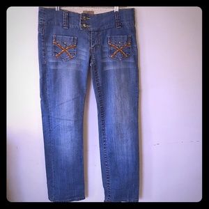 Z Cavaricci jeans embroidered pockets